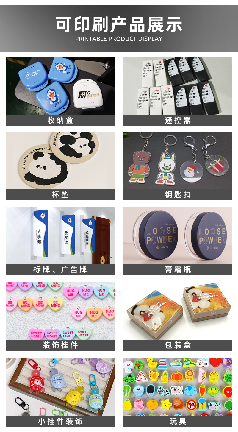 可印刷產品展示